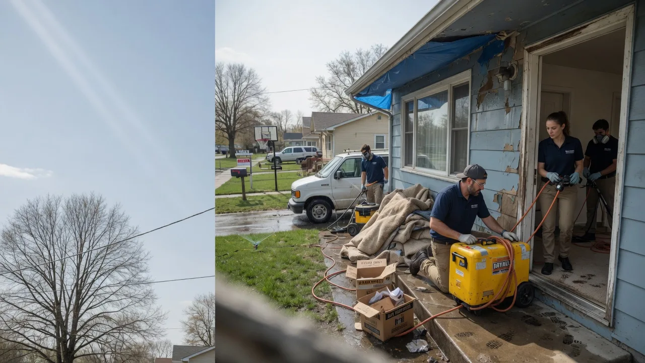 Basement Flood Cleanup in Southington, OH near me